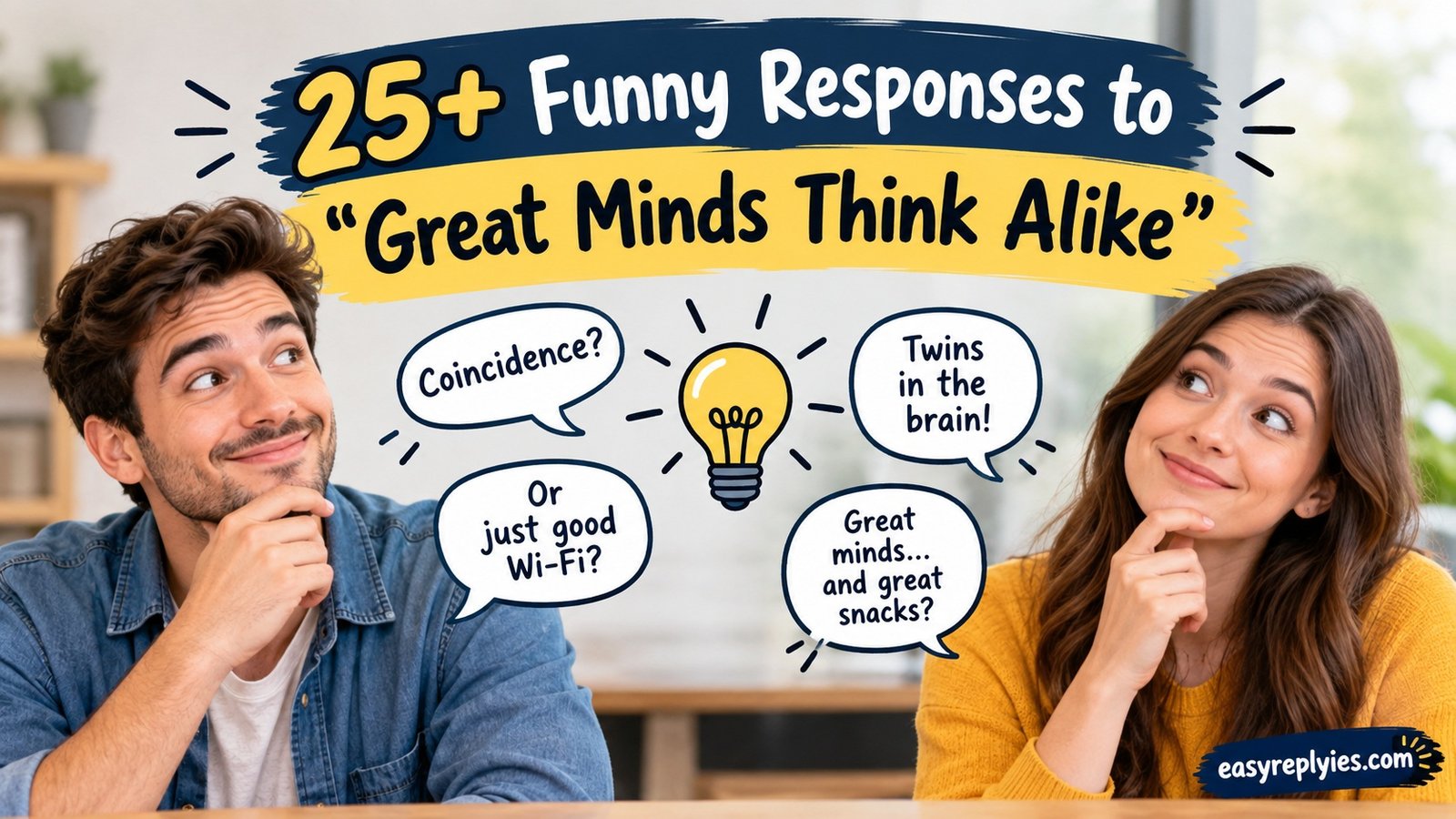 Funny Responses to “Great Minds Think Alike”