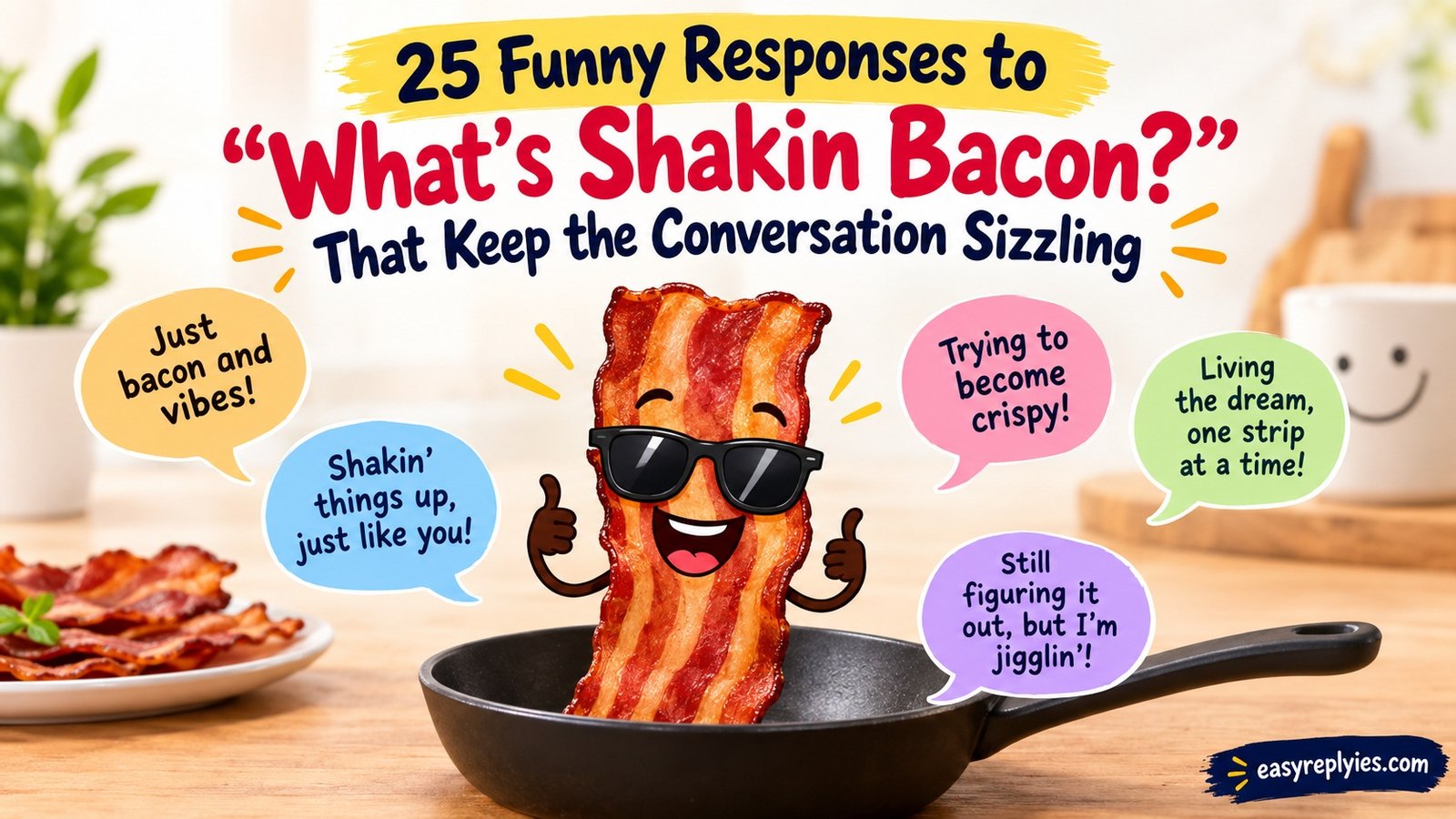 Funny Responses to “What’s Shakin Bacon?” That Keep the Conversation Sizzling