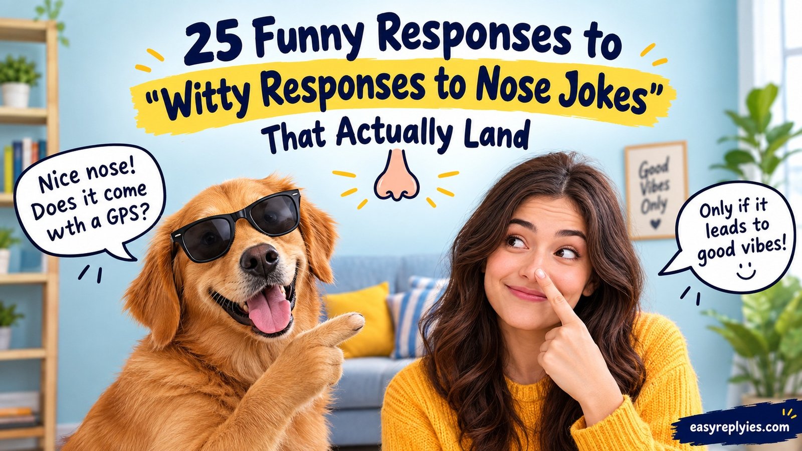 Funny Responses to “Witty Responses to Nose Jokes” That Actually Land