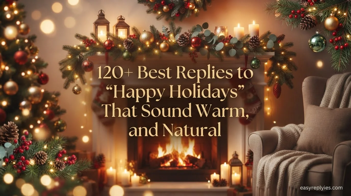Best Replies to “Happy Holidays” That Sound Warm, and Natural