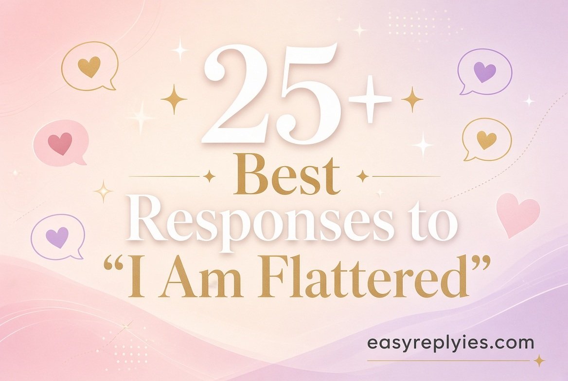 Best Responses to “I Am Flattered”