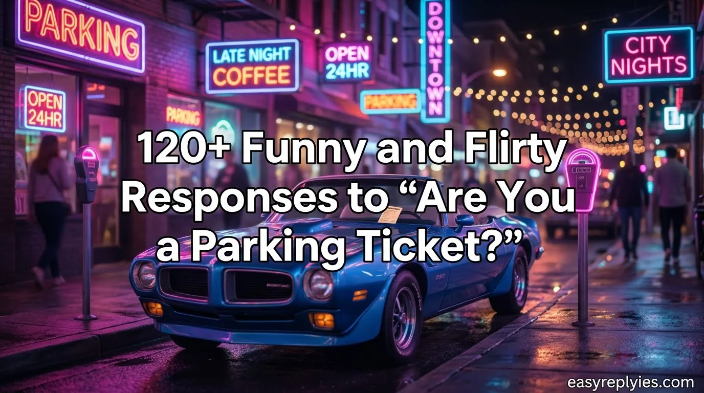 Funny and Flirty Responses to “Are You a Parking Ticket?”