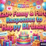 Funny and Flirty Responses to “Happy Birthday”