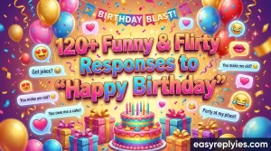 Funny and Flirty Responses to “Happy Birthday”