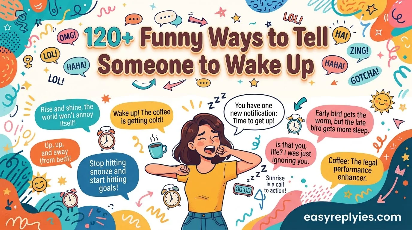 Funny Ways to Tell Someone to Wake Up