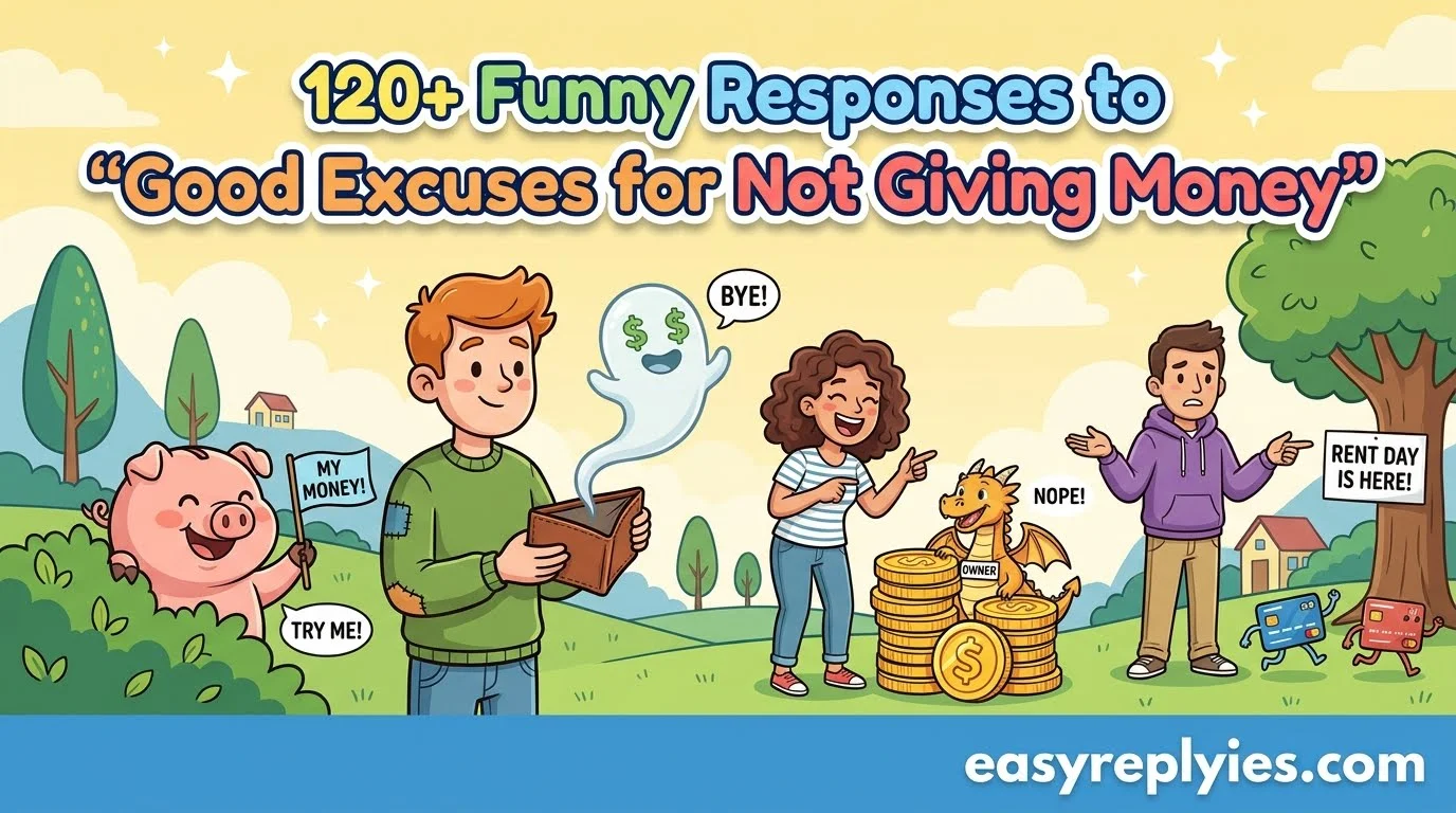 Funny Responses to “Good Excuses for Not Giving Money”
