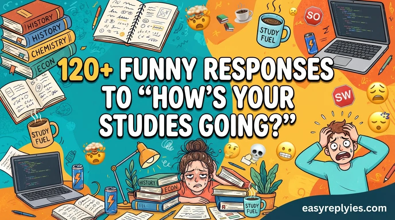 Funny Responses to “How’s Your Studies Going?”
