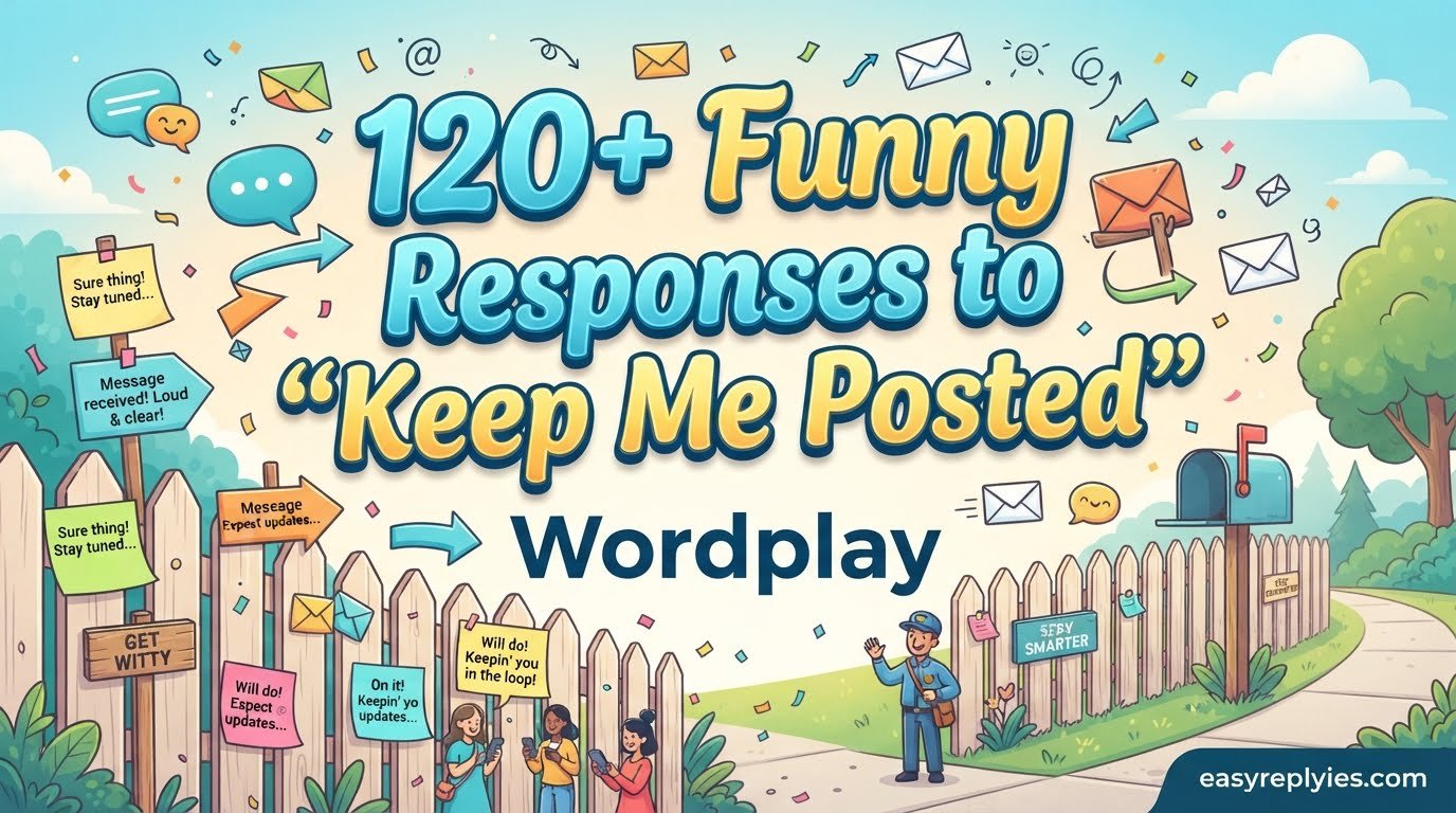 Funny Responses to “Keep Me Posted”