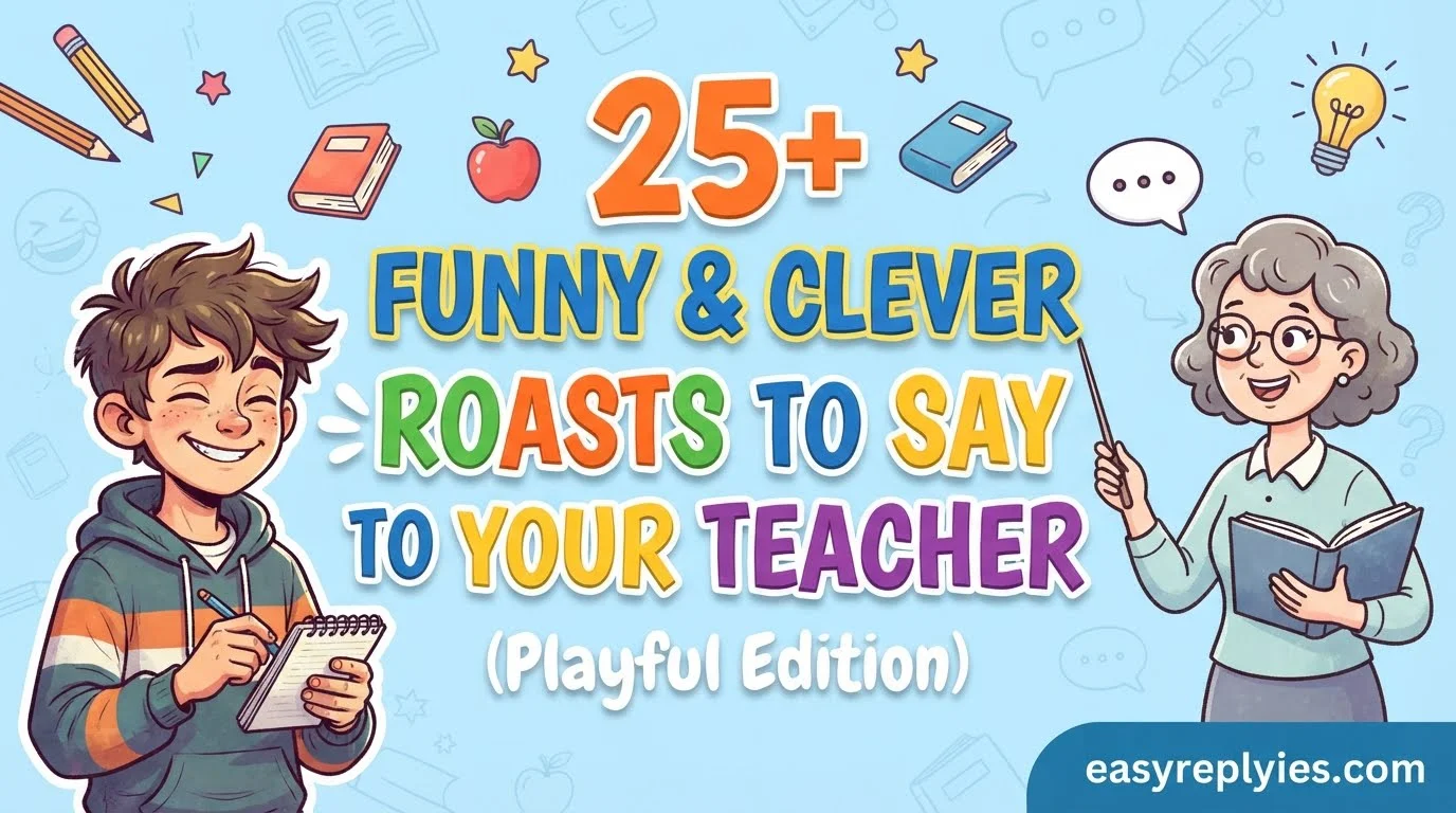 Funny Roasts to Say to Your Teacher That Are Actually Clever and Playful