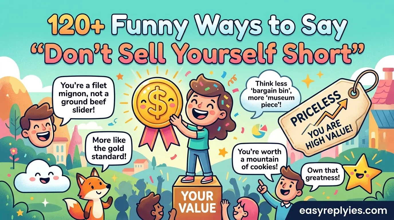 Funny Ways to Say “Don’t Sell Yourself Short”