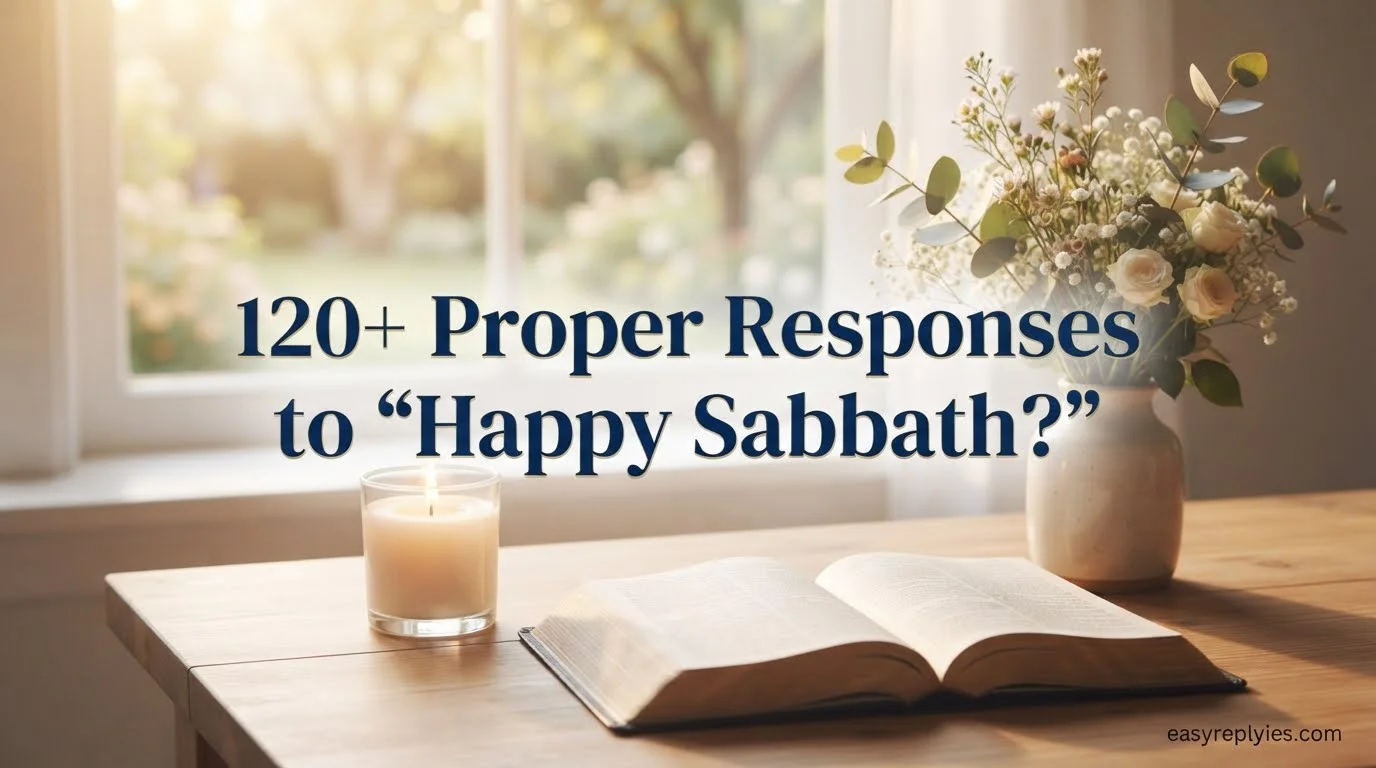 Proper Responses to “Happy Sabbath?”
